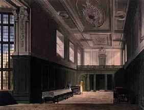 The Hall of Sidney College, Cambridge, from 'The History of Cambridge', engraved by Daniel Havell (1 1815 our