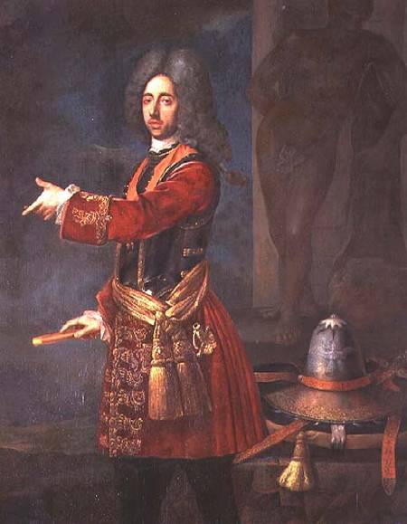 Prince Eugene of Savoy (1663-1736) at the Siege of Belgrade von Austrian School