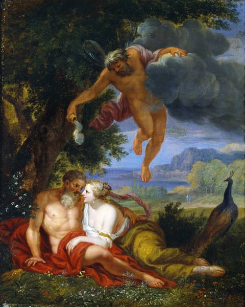 Hypnos Sending Jupiter and Juno to Sleep von Balthasar Beschey