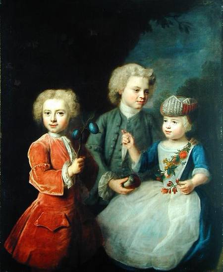 The Children of Councillor Barthold Heinrich Brockes (1680-1747) von Balthasar Denner