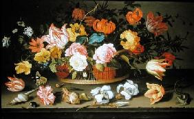 Basket of flowers 1625