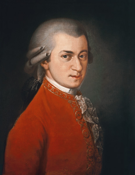 Portrait of Wolfgang Amadeus Mozart (1756-91), Austrian composer von Barbara Krafft