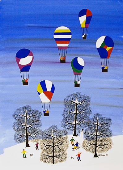 Winter day balloons von Gordon Barker