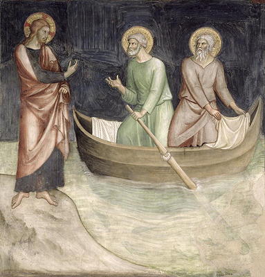 The Calling of St. Peter, from a series of Scenes of the New Testament (fresco) von Barna  da Siena
