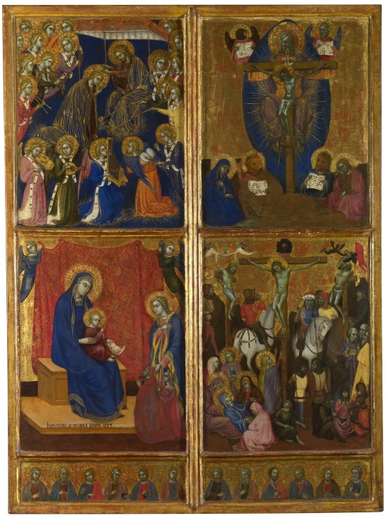 Die Marienkrönung. Trinität. Madonna und Kind. Die Kreuzigung. Die Zwölf Apostel von Barnaba da Modena