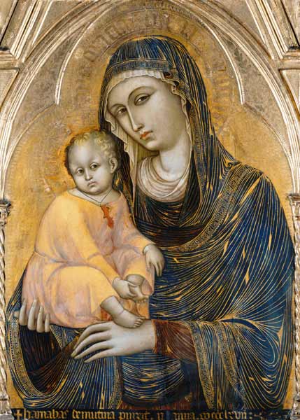 Madonna mit dem Kind. von Barnaba da Modena