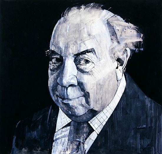 Portrait of J.B. Priestley, illustration for The Listener, 1970s von Barry  Fantoni