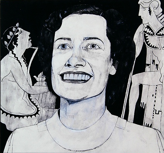 Portrait of Joan Sutherland, illustration for The Sunday Times, 1970s von Barry  Fantoni