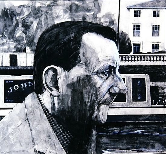 Portrait of Lennox Berkeley, illustration for The Sunday Times von Barry  Fantoni