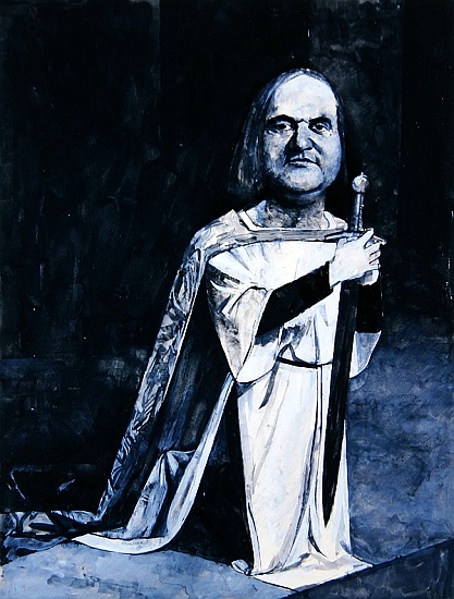 Portrait of Lord Weidenfeld, illustration for Private Eye von Barry  Fantoni