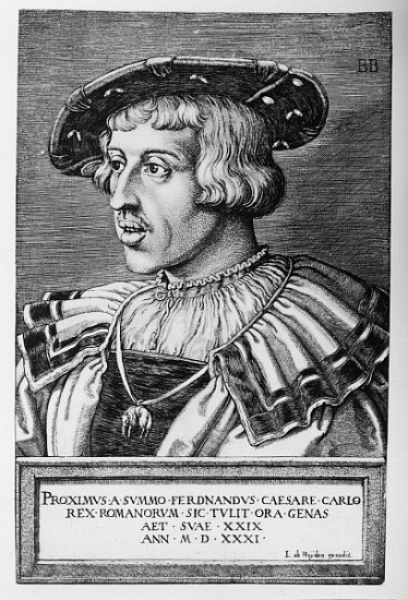 Portrait of Ferdinand I of Habsburg von Barthel Beham