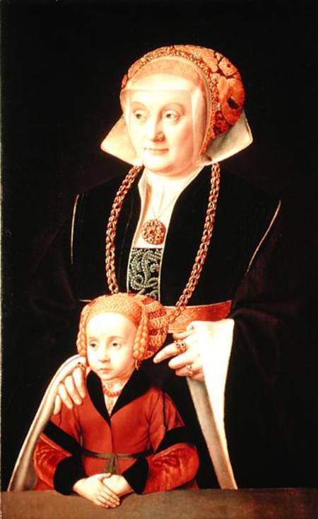 Portrait of a Woman with her Daughter von Bartholomaeus Bruyn