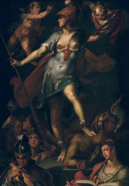 Spranger / Minerva as Victor / c.1591 von Bartholomäus Spranger