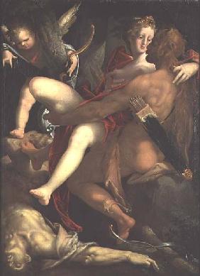 Hercules, Deianeira and the centaur Nessus 1580
