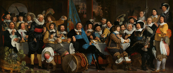 Das Schützenmahl zur Feier des Friedens von Münster von Bartholomeus van der Helst