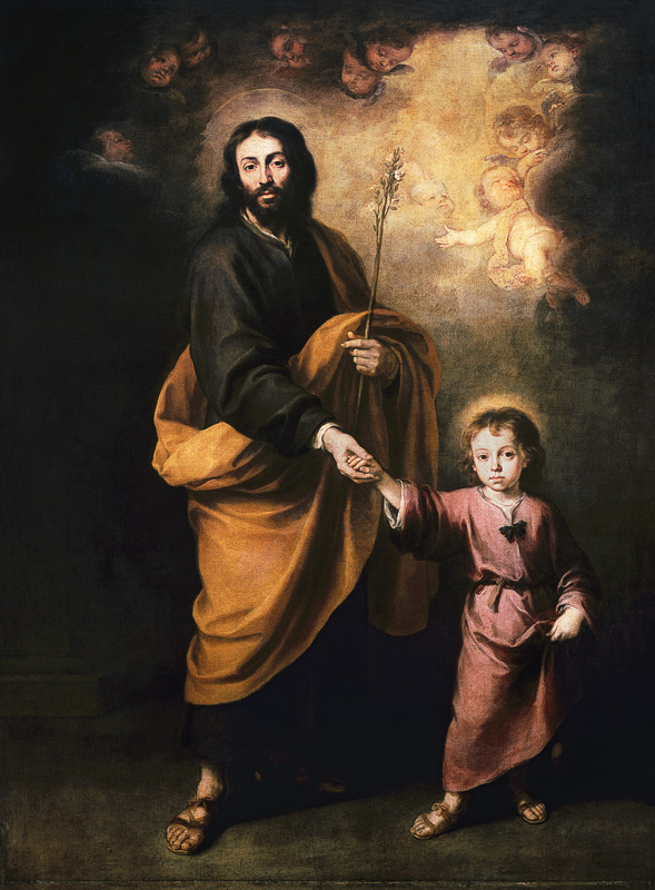 Der hl. Joseph mit dem Jesusknaben von Bartolomé Esteban Perez Murillo