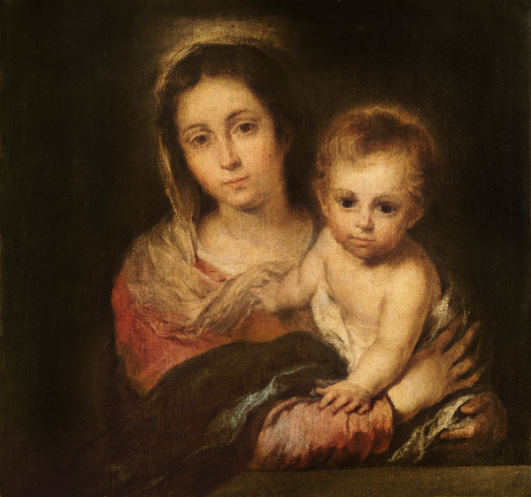 Murillo, Maria mit dem Kind von Bartolomé Esteban Perez Murillo