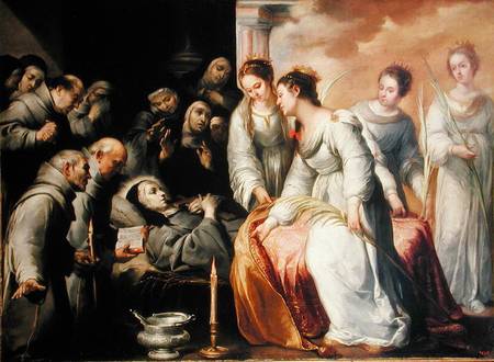 The Death of St. Clare von Bartolomé Esteban Perez Murillo