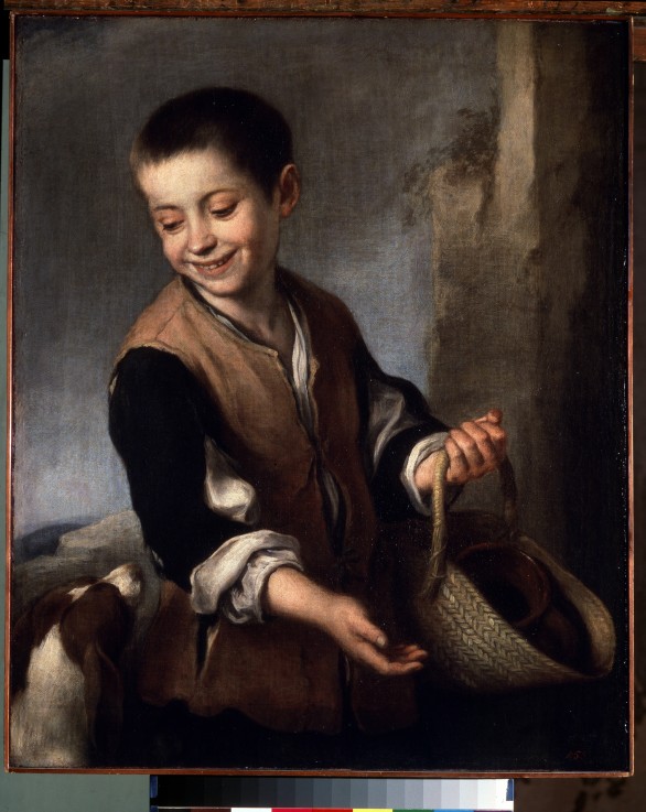Junge mit Hund von Bartolomé Esteban Perez Murillo
