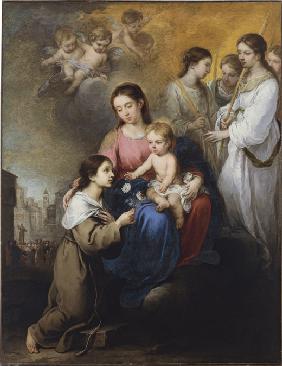 Madonna und Kind mit Rosa von Viterbo