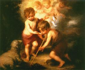 Das Christuskind labt den Johannesknaben 1675-80.