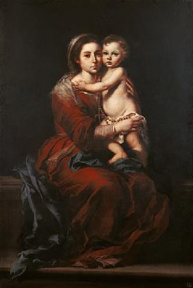 Madonna mit dem Rosenkranz 2. Drittel