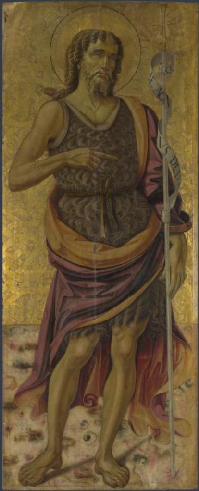 Johannes der Täufer (vom Altarbild: Madonna und Kind mit Heiligen)