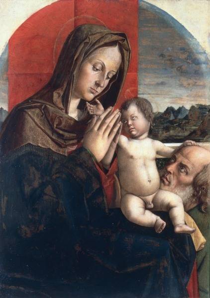 B.Montagna, Maria mit Kind und Josef von Bartolomeo Montagna