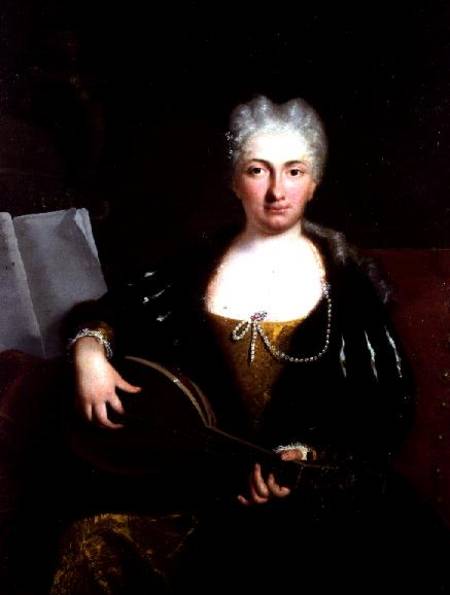Portrait of Faustina Bordoni, Handel's singer von Bartolommeo Nazari