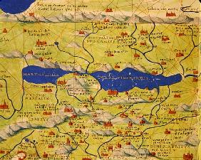 The Sea of Galilee, from an Atlas of the World in 33 Maps, Venice, 1st September 1553(detail from 33