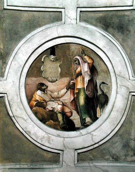 Representation of one of the Virtues, from the ceiling of the Grimani Chapel von Battista Franco