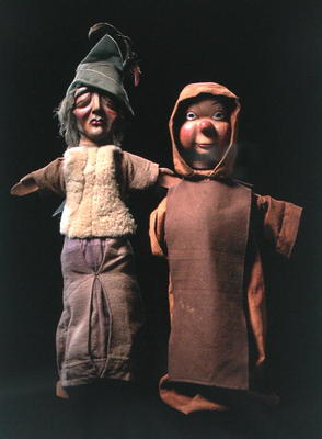 Puppets (wood & textile) von Belgian School