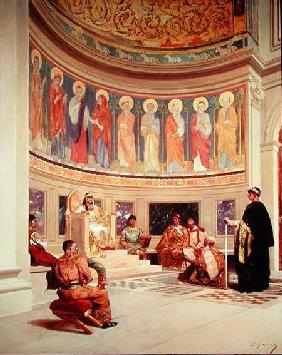 St John Chrysostom (c.347-407) exiled by Empress Eudoxia (d.404)