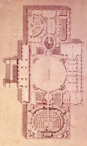 Plan of the Principal Story of the Capitol, U.S. 1806