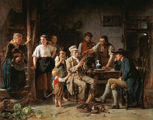 Der Antiquitätenhändler im Dorf 1865
