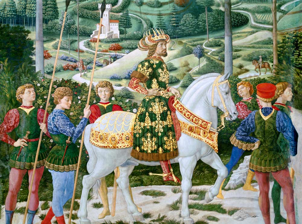 John VII Palaeologus (1391-1448), Eastern Roman Emperor, as one of the Three Kings, detail from the von Benozzo Gozzoli