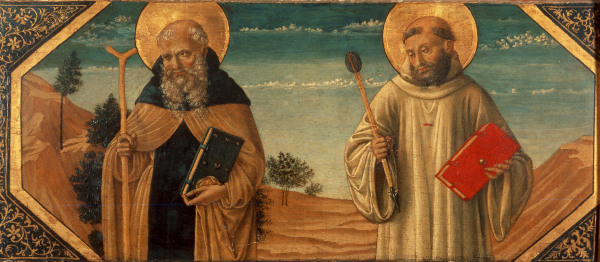 Antonius und Benedikt von Benozzo Gozzoli