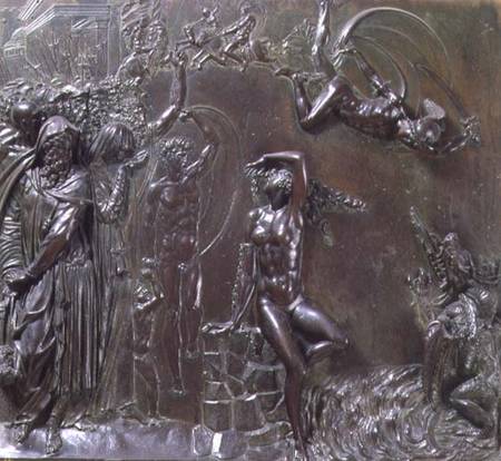Perseus rescuing Andromeda, relief von Benvenuto  Cellini