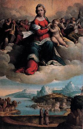 Mariä Verherrlichung mit Heiligen Antonius und Franziskus 1530