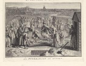 Begräbnis in Russland 1732