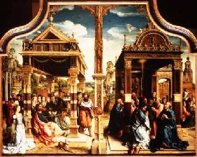 St. Thomas and St. Matthew Altarpiece, centre panel of triptych depicting scenes from the lifes of t c.1515