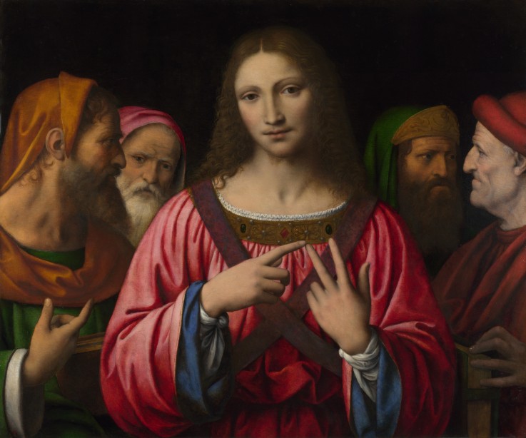 Jesus zwischen den Schriftgelehrten von Bernardino Luini