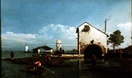 Capriccio, The Lagoon von Bernardo Bellotto