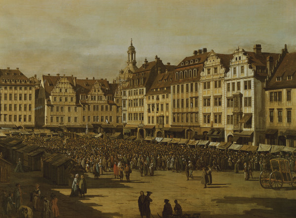 Dresden,  Altmarkt ,  Altmarkt von Bernardo Bellotto