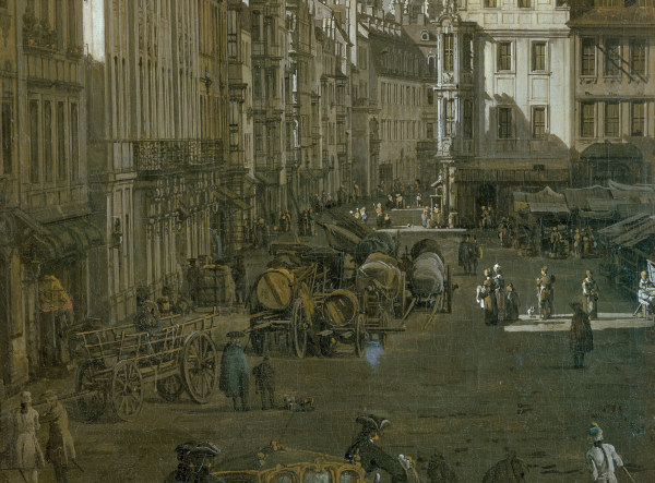 Dresden,  Altmarkt ,  Altmarkt von Bernardo Bellotto