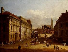 Der Lobkowitz-Platz in Wien von Bernardo Bellotto