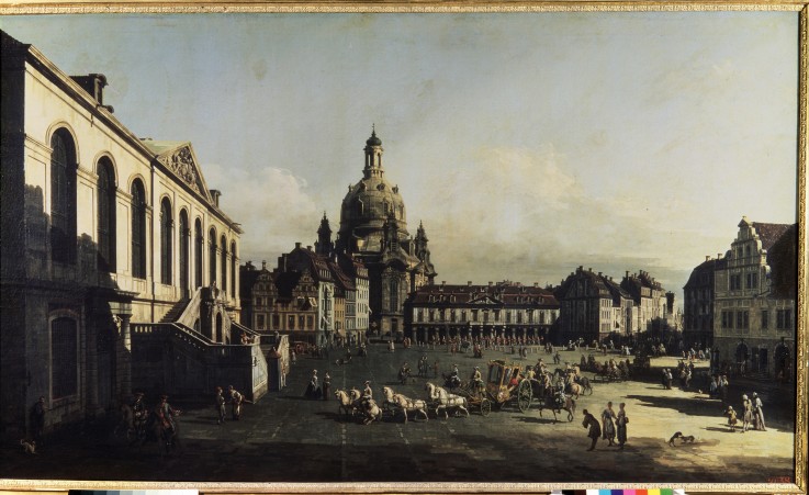Neumarkt in Dresden von Bernardo Bellotto