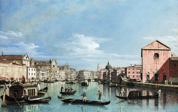 Venedig. Oberlauf des Canal Grande mit Santa Croce von Bernardo Bellotto