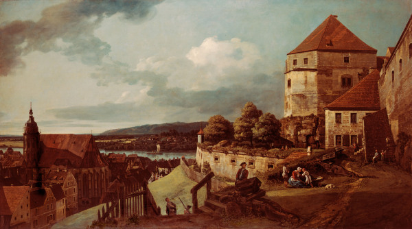Pirna,  Festung Sonnenstein von Bernardo Bellotto