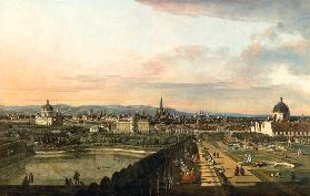 Wien vom Belvedere aus gesehen 1759/61